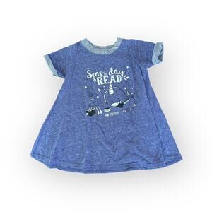 Reading Narwhal Purple Terry Swing Dress